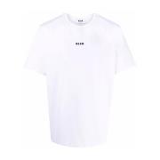 Witte T-shirts en Polos Msgm , White , Heren