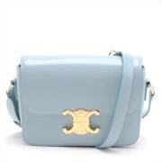 Pre-owned Leather celine-bags Celine Vintage , Blue , Dames