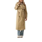 Camel Trenchcoat voor dames Tommy Jeans , Brown , Dames