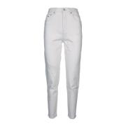 Casual Denim Broek Tommy Jeans , White , Dames