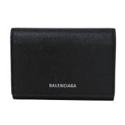 Pre-owned Leather wallets Balenciaga Vintage , Black , Dames