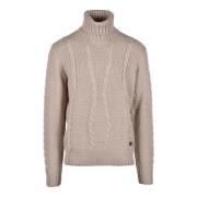 Stijlvolle Gebreide Trui Gianni Lupo , Beige , Heren