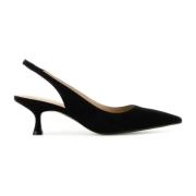 Zwarte suède Naomi pumps 5cm hak Stuart Weitzman , Black , Dames