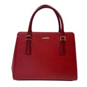 Pre-owned Leather handbags Burberry Vintage , Red , Dames