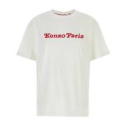 Oversized Wit Katoenen T-shirt Kenzo , White , Dames