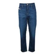 Katoenmix Jeans met Elastaan Diesel , Blue , Heren