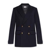 Double-breasted blazer Burberry , Blue , Dames