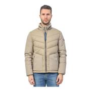 Beige Gewatteerde Fullzip Jas YES ZEE , Beige , Heren