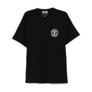 Zwarte T-shirts en Polos Versace Jeans Couture , Black , Heren