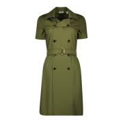 Groene trench jurk, Lente-Zomer 2025 collectie Burberry , Green , Dame...