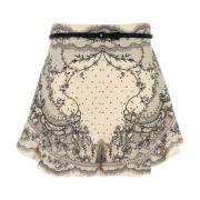 Linnen Crush Shorts Zimmermann , Multicolor , Dames