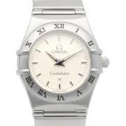 Pre-owned Stainless Steel watches Omega Vintage , White , Dames