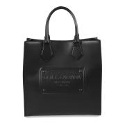 Zwarte Leren 3D Logo Winkel Tas Dolce & Gabbana , Black , Heren