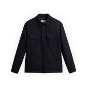 Alaskan Wool Overshirt Woolrich , Blue , Heren