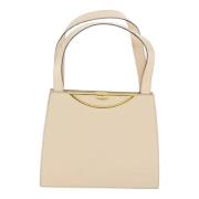 Pre-owned Leather celine-bags Celine Vintage , White , Dames