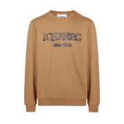 Sweatshirt met capuchon en logo Iceberg , Brown , Heren