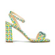 Multicolor Stoffen Sandaal met Accessoire Prosperine , Multicolor , Da...