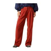 Elegante Roestkleurige Pantalon Phoebe Ydence , Red , Dames