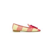 Geruite Loafer met Kwastjes Prosperine , Multicolor , Dames