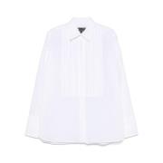 Witte Pintuck Overhemd Lange Mouwen A.p.c. , White , Dames