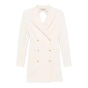 Korte Jurk Twinset , White , Dames