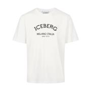 T-shirt met ijsberglogo Iceberg , Beige , Heren