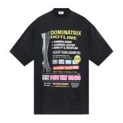 Bedrukt T-shirt Vetements , Black , Heren