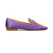 Satin Loafer met Kwastjes Prosperine , Purple , Dames