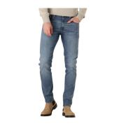 Moderne Slim Fit Blauwe Jeans Diesel , Blue , Heren