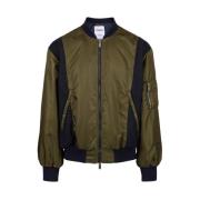 Nylon bomberjack van de The Re-Edit collectie Iceberg , Green , Heren