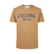 T-shirt met ijsberglogo Iceberg , Brown , Heren