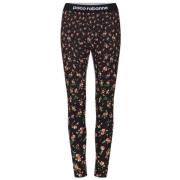 Bloemenprint Leggings Paco Rabanne , Multicolor , Dames