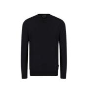 Zwarte Crew Neck Sweatshirt Emporio Armani , Black , Heren