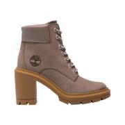 Grijze Suède Enkellaarzen Timberland , Gray , Dames