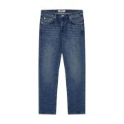 Straight Jeans Woodbird , Blue , Heren