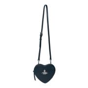 Hart Crossbody Tas met Logo Plaque Vivienne Westwood , Black , Dames