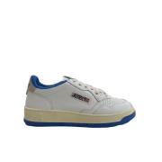 Blauwe leren Medalist sneakers Autry , White , Heren