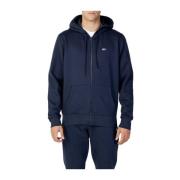 Katoen Fleece Hoodie Mannen Collectie Tommy Jeans , Blue , Heren