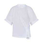 Witte T-shirt met Ruches Victoria Beckham , White , Dames