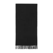 Zwart franje sjaal Saint Laurent , Black , Dames