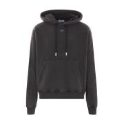 Zwarte hoodie met S. Matthew print Off White , Black , Heren