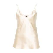 Zijden Metello Top in Kleur 029 Max Mara , Beige , Dames