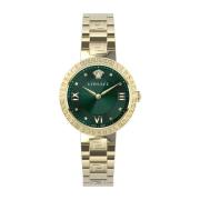 Herenhorloge Greca Lady 36 mm goud groen Ve2K006 21 Versace , Yellow ,...