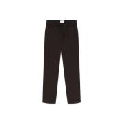 Tapered Drawstring Broek Koffiebruin Les Deux , Brown , Heren