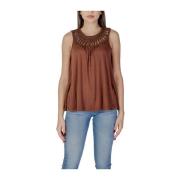 Bruine Viscose Tops & T-Shirt Collectie b.young , Brown , Dames