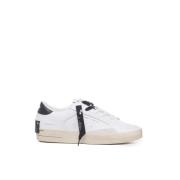 Witte Distressed Leren Sneakers Crime London , White , Heren