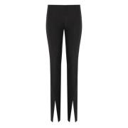 Zwarte Skinny Broek met Voorsplitten Federica Tosi , Black , Dames