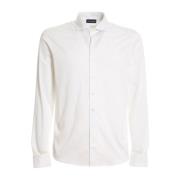 Wit Katoenen Jersey Overhemd Mode Fit Paolo Fiorillo Capri , White , H...