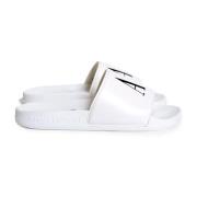 Witte Sandaal Slippers met Hoofdband Armani Exchange , White , Dames