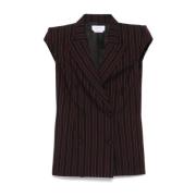 Zwarte Double-Breasted Knoop Jasjes Alexander McQueen , Multicolor , D...